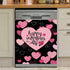 Valentine's Day Magnetic Dishwasher Cover, Self Adhesive Love Refrigerator Decal, Decorative Kitchen Panel 23"x26"