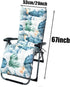 Shapeazy 67 Inch 3) Patio Lounge Chair Cushion,Rocking Chair Sofa Cushion, Indoor/Outdoor Floral Printed Lounger