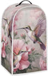 Hummingbird Floral Blender Dust Cover for Kitchen Stand Mixer or Coffee Maker, Polyester Dust Proof with Top Handle