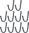 Antrader Early American Single Iron Hooks, Decorative Colonial Wall Key Coat Hanger, Pack of 10