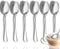 Set of 6 Small Coffee Spoons, Top Food Grade Stainless Steel, 5.5 Inches, Mirror Finish & Dishwasher Safe