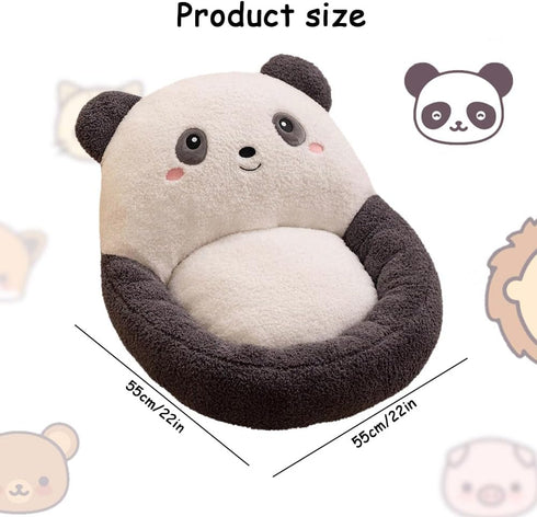 Kawaii Chair Cushions Cute Indoor Seat Cushions Comfy Plush Pillows with Backrest Non-Slip Office Chair Cushion Tatami Cushion for Gamer Chair Lazy Sofa Office Floor (Shiba Inu) by VISHUFASHION