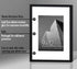 Americanflat 9x12 Picture Frame with Shatter-Resistant Glass - Use as 6x8 Frame with Mat or Display 9x12 Photo