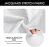 FORCHEER Dining Bench Cover Waterproof Stretch Jacquard Bench Slipcover for Living Room Washable Ottman Cover Bench