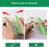 Herb Stripper 9 Holes, Pack of 2 Stainless Steel Cutter with Safety Cover for Kitchen Herbs