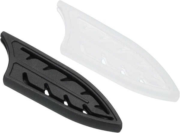 PATIKIL Knife Sheaths for 3" Ceramic Knife, 2 Pcs Knife Edge Guard Covers, Black & Transparent