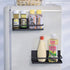 KES Magnetic Spice Rack for Refrigerator, Magnetic Shelf Spice Shelf for Kitchen, 2 Pack Matte Black