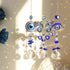 CIXVOEMK 3PCS Blue Sun Catcher Pendant Light Shadow Garden Decor Crystal Wind Chimes Rainbow Garden Sunshine Collection