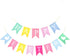 TUPARKA 2pcs Easter Banners, 'Happy Easter' Bunting Garland Decorations, Lightweight Hessian Pennant Shape