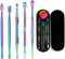 6 Pcs Wax Carving Tools Set, Stainless Steel Double-Headed Modeling Tools with Portable Metal Case, Rainbow Color