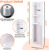 ShellKingdom Toilet Paper Holder Stand with Rods, Small Bathroom Storage Cabinet with Doors and Shelves, Slim Storage