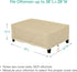 40" 30" 18" SunPatio Outdoor Ottoman Cover, Heavy Duty Waterproof Rectangular Coffee Table Cover, Patio Furniture Side