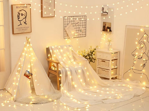 Generic 20ft 40 Star String Lights, Merdeco LED USB Powered Star String Lights Warm White Fairy Lights for Birthday