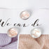 MEI YI TIAN Rose Gold Round Glass Fridge Magnets, 30mm (1.18") - 6pcs Pack for Decorative Use