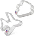Air Travel and Flying Cookie Cutters - 2-Pc Set Made in USA by Ann Clark, Airplane, Cloud