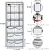 1 Pack Extra Large Hanging Over Door Shoe Organizers, Hanging Storage Shoe Rack for Closet, with 4+4 Hooks Shoes Holder for Closet Bedroom, 12+6Pockets White (59 x 21.6 inch) by TidyMaster