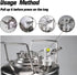 PERA Corny Keg Quick Disconnect Ball Lock Disconnect Set, Stainless Steel Swivel Nut for Home Brewing
