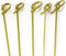 BambooMN 3.5" Green Knot Knotted Bamboo Skewers for Cocktails, Hors D'oeuvres, 200 Pieces for Events