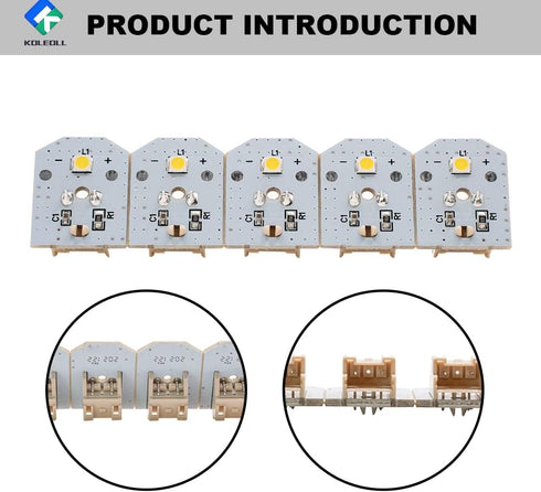 WR55X11132 WR55X25754 WR55X26486 Refrigerator Led Light Compatible With GE Refrigerator (5pack) by KOLEOLL