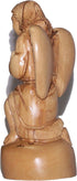Holy Land Market Small Praying Kneeling Angel, Carved in Olive Wood (5.4 Inches or 13.5cm)