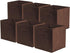ShellKingdom Storage Bins, Foldable Fabric Storage Cubes for Closet and Toys, 6 Pack (Chocolate)