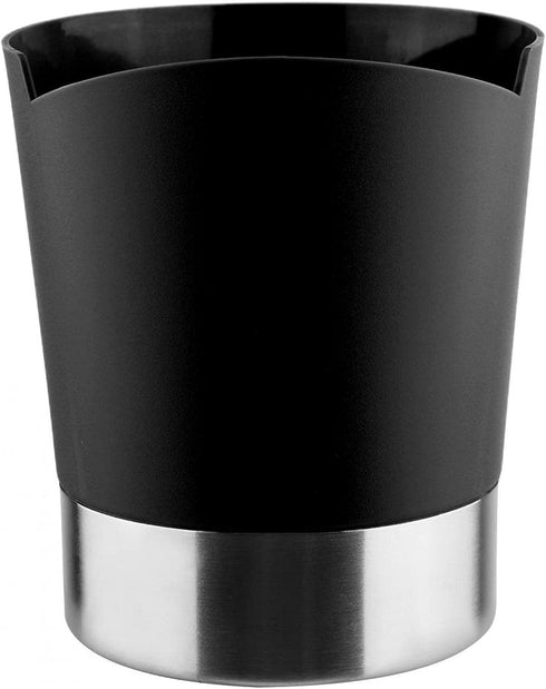 Straw Dispenser for Counter, 3 Compartment Utensil Holder Caddy for Spoons Forks Chopsticks Storage