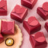 AWELL Burgundy Favor Box Bulk - 2.5x2x2.5 inches with Heart Bow, Pack of 50 Party Favor Boxes