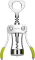 Beneno Wine Opener, Zinc Alloy Premium Wing Corkscrew with Multifunctional Bottles Opener, Upgrade Green