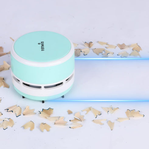 Mini Cordless Vacuum Cleaner, Portable Desktop Handheld Dust Sweeper, Strong Suction for Home/Office/School/Car