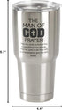 Man of God Prayer Brushed Silver 30 Ounce Stainless Steel Travel Tumbler