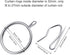 Hotop 30 Pcs Metal Drapery Curtain Rings with 0.98/1.26/1.65 inch Interior Diameter & 30 Pcs Pin Hooks