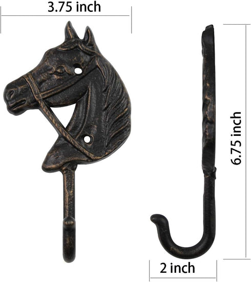 Vintage Wrought Iron Coat Hook Hat Hook, Wall Mounted with Screws Included