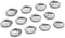 Outset Grillable Shells - Set of 12 All Purpose Grillable Stainless Steel Sea Shells