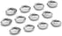 Outset Grillable Shells - Set of 12 All Purpose Grillable Stainless Steel Sea Shells