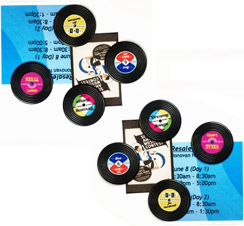 Decorative Refrigerator Magnets, Perfect for House Office Personal Use, 8Pcs Record