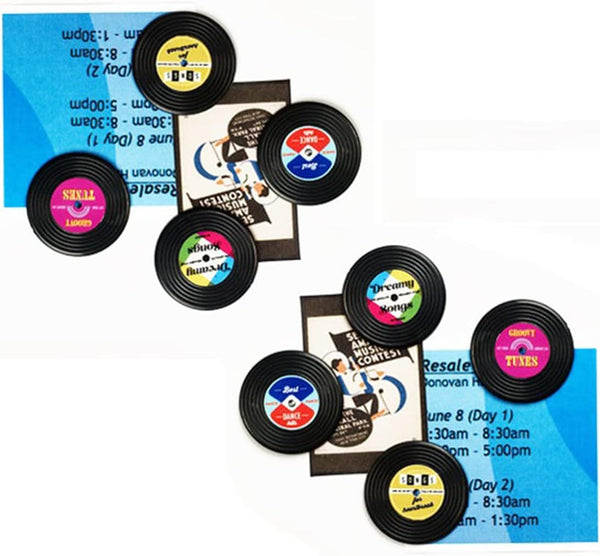 Decorative Refrigerator Magnets, Perfect for House Office Personal Use, 8Pcs Record