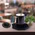 Drip Trays, 4" Octagon Black Plastic Coffee Drip Tray with Honeycomb Grid, Pack of 2 (2 Pcs 4")