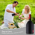 Wine Cooler Sleeve, Reusable Chiller for Red Wine, Sparkling Wine, Champagne, Water-repellent Nylon Fabric, Black