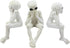 Ebros Glow in The Dark See Hear Speak No Evil Alien Shelf Sitters Set of 3 Extra Terrestrial Creatures