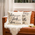 Ogiselestyle Motivational Sign Throw Pillow Case, Live Every Moment, Laugh Every Day, Love Beyond Words, 18" x 18"