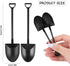 DIYASY 100 Pcs Mini Shovel Spoons, Plastic Shovel Spoon for Desserts Halloween Disposable Tiny Shovel Birthday Party Favors Construction Baking Supplies for Ice Cream Pudding Yogurt