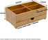 GOBAM Bamboo Wood Makeup Storage Drawer Organizer, Large Capacity Bathroom Beauty Countertop