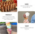 Hemoton Ice Cream Waffle Cone Roller, Krumkake Cone Maker Wooden Pastry Waffle Cake Kitchen Baking Tool
