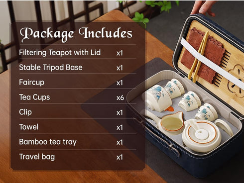 Set 6 Set,Chinese Set Semi Automatic Tea Magic Teapot with cups Japanese Teapot Gongfu Tea Ceramic Teapot with Infuser