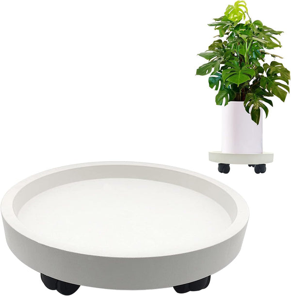 itechpanda Outdoor Roll Around Plant Caddy with Wheeled Planter Pallet, Heavy Duty