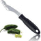 Jalapeno Corer Tool with Serrated Slice and Rubber Handle, Efficient Seed Remover for Cooking