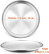 P&P CHEF 12 Inch Pizza Pan, Stainless Steel Round Baking Tray Metal Serving Dish for Home, Restaurant, Outdoor, Non-toxic & Healthy, Oven Safe & Dishwasher Safe by P&P CHEF