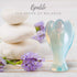 Pocket Guardian Angel Healing Pack, Includes Opalite Angel Figurine, Angel Token Coin, Serenity Prayer Card