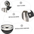 HOMSFOU 6 pcs Pot Kitchen Replacements, Heated Whistle Loud Top Stainless Water Holders for Kettle