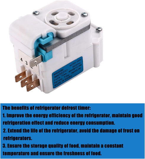 Efficient Refrigerator Defrost Timer TMDF603AD1/TMDF704ED1/TMDF706CD1/TMDE802ZC1/TMDF702ZD1 (TMDF702ZD1)